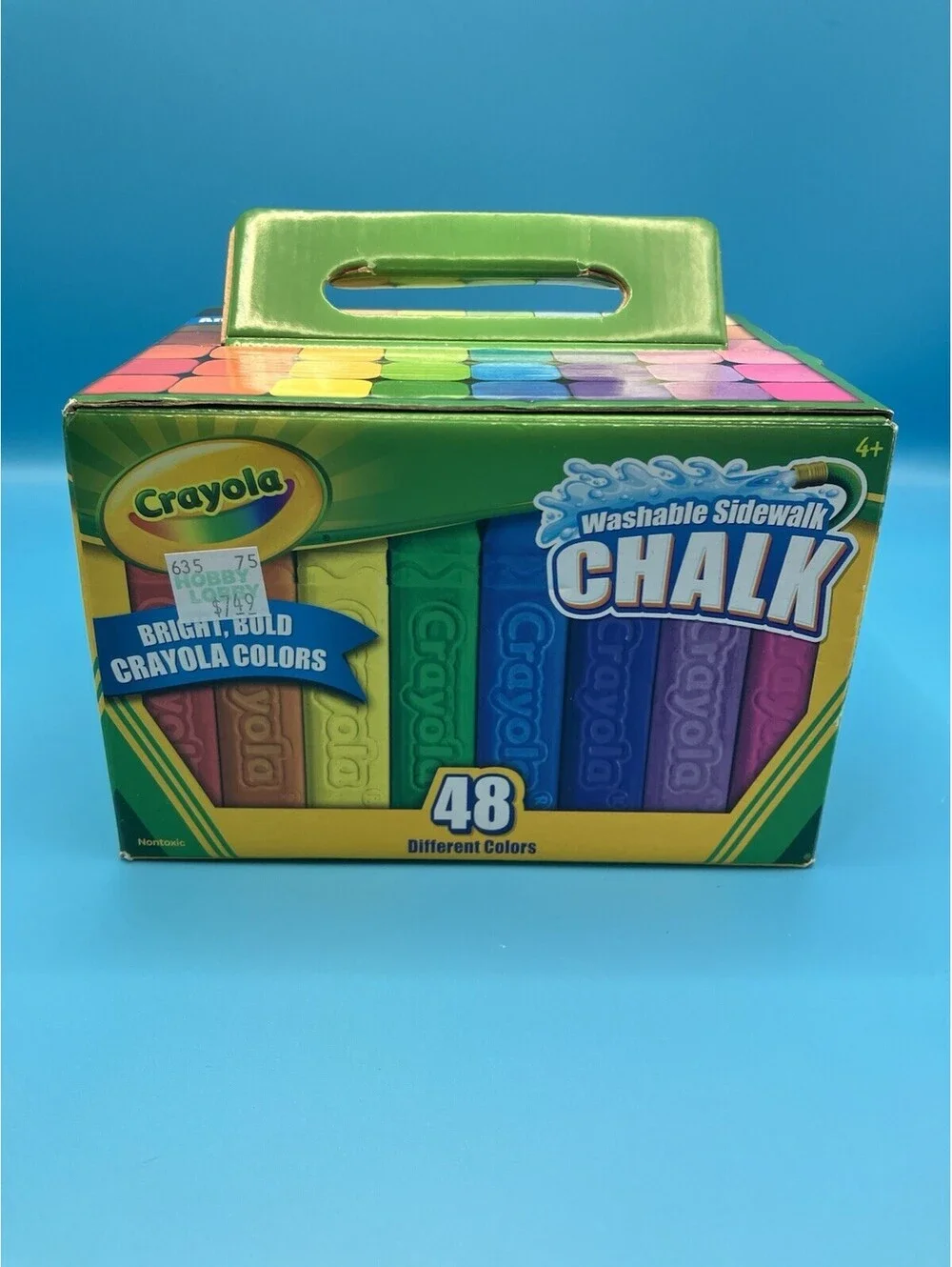 CRAYOLA WASHABLE SIDEWALK CHALK -48 ASSORTED COLORS NEW
